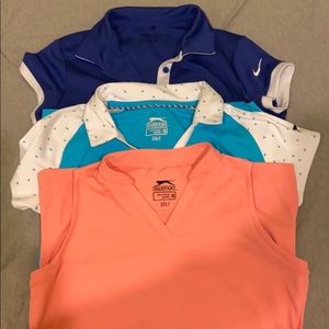 COPY - Little Girls Golf Shirts - Slazenger and N…